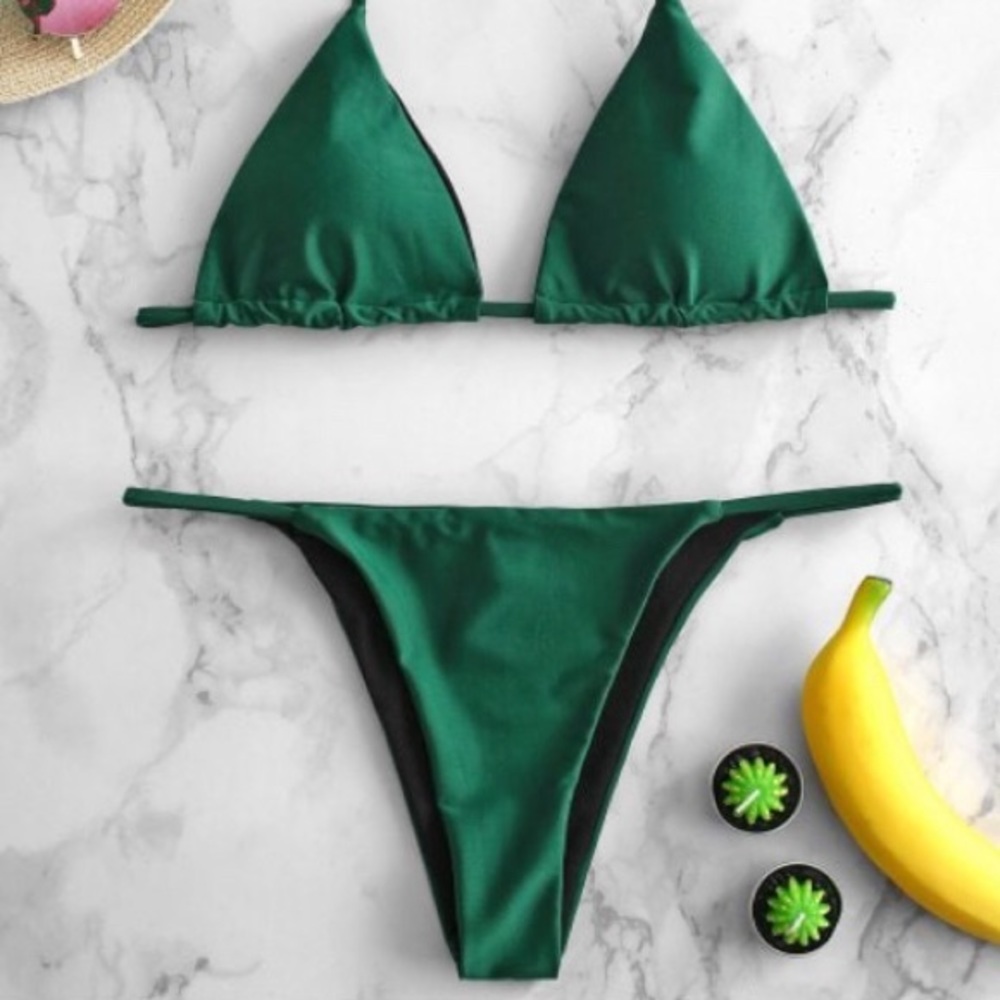 NWT size S Zaful Green Sexy Bikini